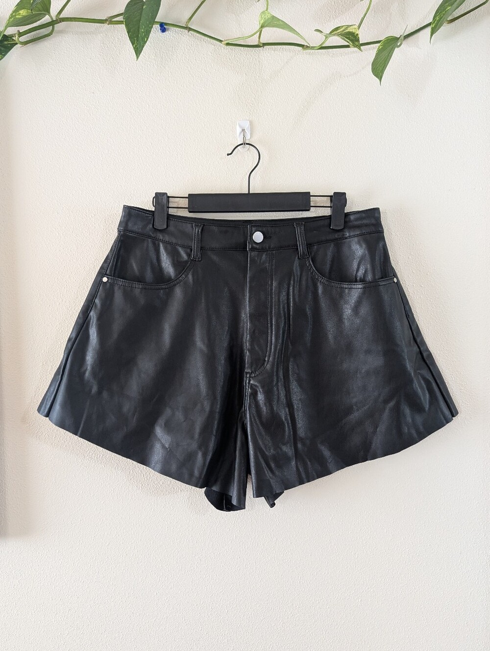 Faux Leather Shorts